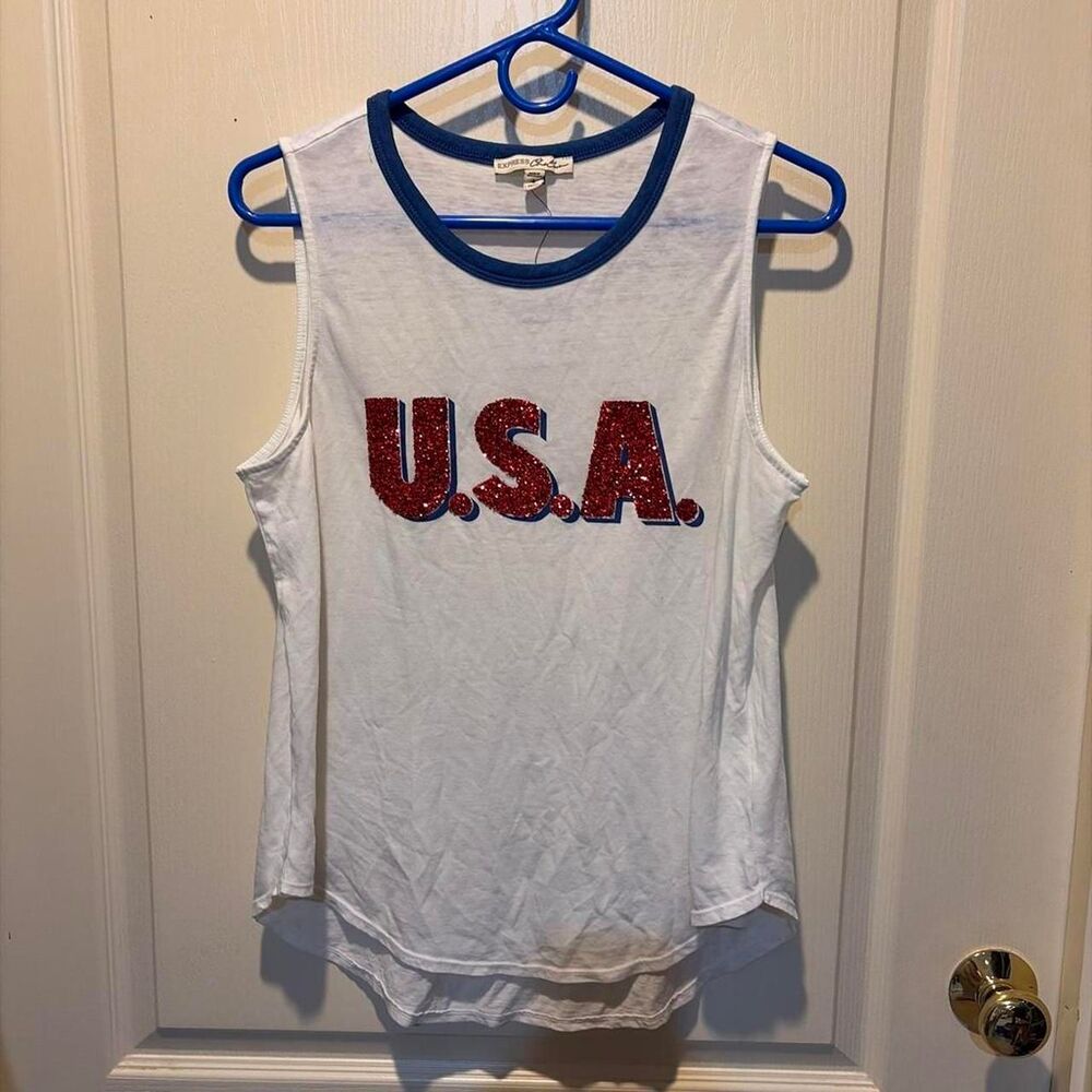 Express Women's White Vest